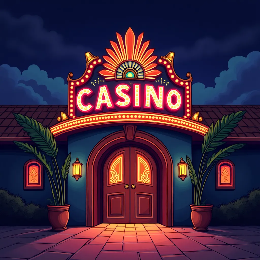 Cartoon style 22BET welcome bonus showcase with purple neon accents